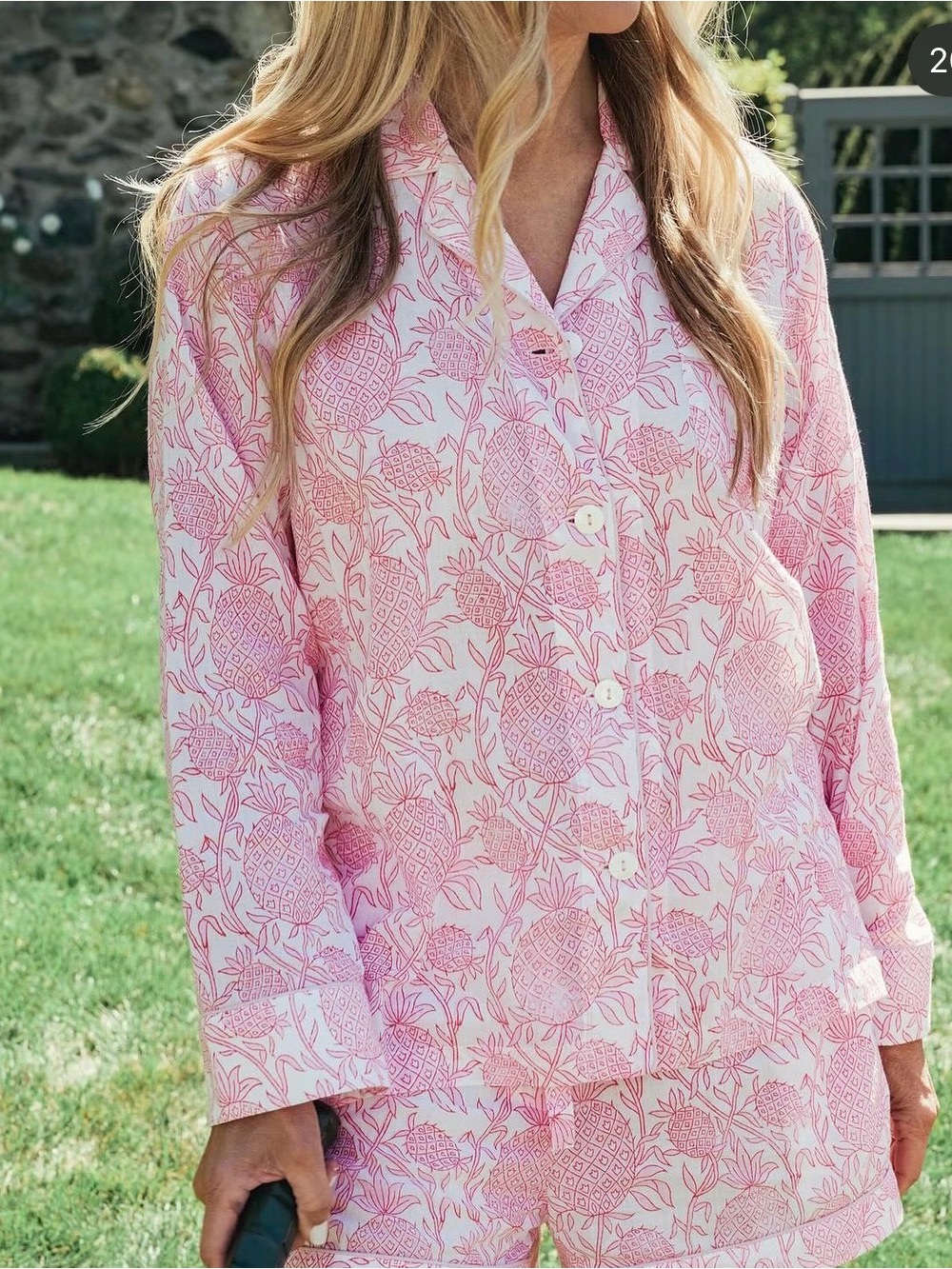 Roller rabbit Lilly sisters pajama top